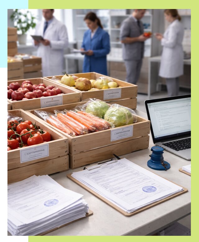 Сертификация овощей и фруктов в Россоши от 8814 р. | Алешин-Рсс