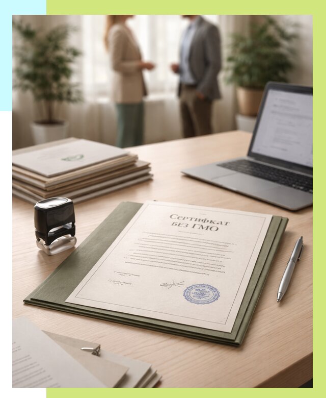 Сертификат без ГМО в Россоши от 7777 р. оформить срочно Алешин-Рсс